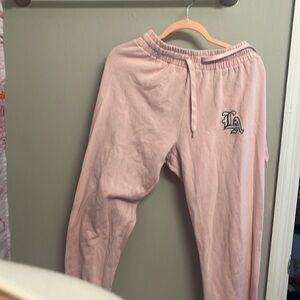 Pink forever 21 LA sweatpants